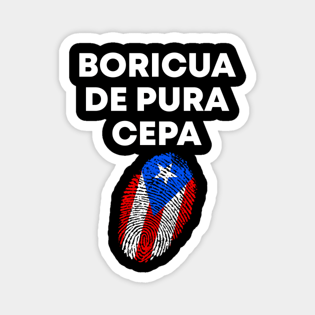 Boricua De Pura Cepa Puerto Rican Magnet by PuertoRicoShirts