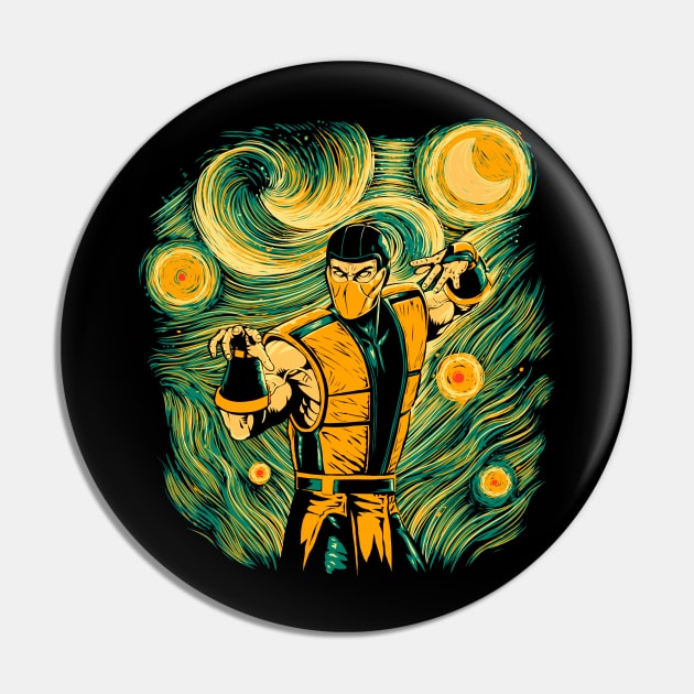 Starry Hellfire Pin by ddjvigo