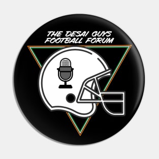 Desai Guys Football Forum - White Text Pin