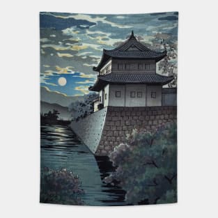 Nijo Castle at Kyoto by Tsuchiya Koitsu Tapestry