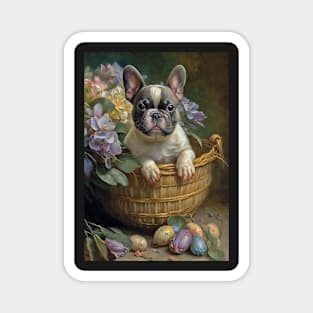 French Bulldog Easter Card Magnet