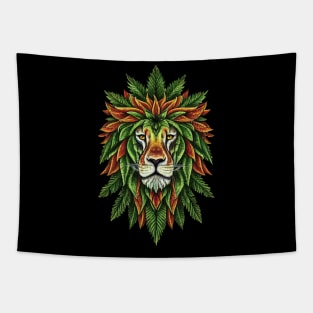 Rasta Reggae Lion Beautiful Jamaican Rastafarian Design Tapestry
