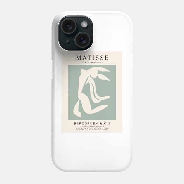 Matisse Berggruen Cie Exhibition Art, Henri Matisse Nu Bleu Phone Case by VanillaArt