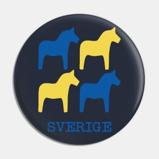 Sverige - Sweden Horses Pin