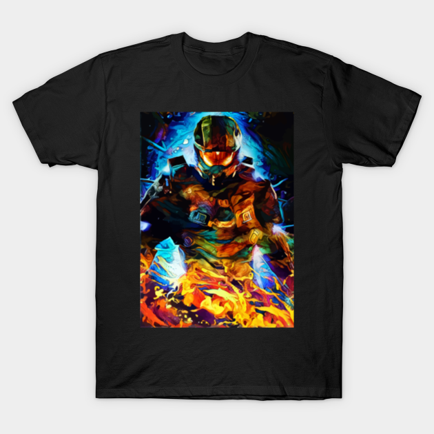 Colorful Chief fire - Halo - T-Shirt