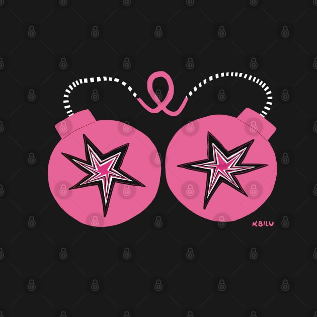 Pink Ribbon Bombs 1 by KBILU_Art