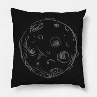 Moon Illustration Pillow