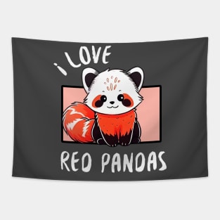 Snow-Capped Red Panda Tapestry