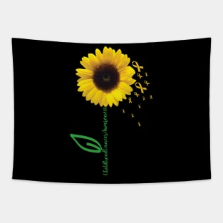 Childhood Cancer Awareness Sunflower Tapestry