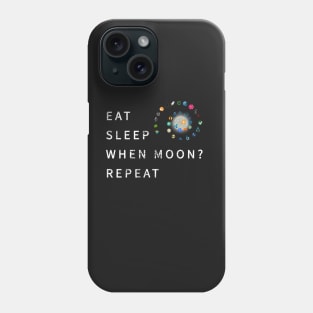 Eat Sleep When Moon Repeat Crypto Currency Blockchain Phone Case