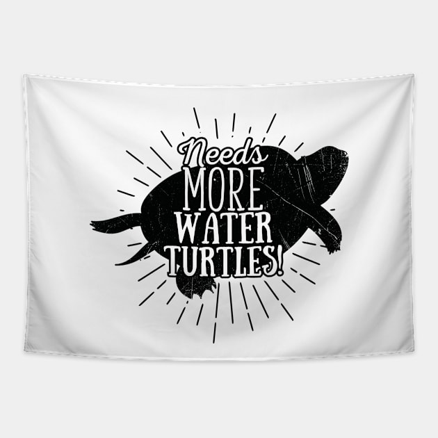 Needs More Water Turtles (v2) Tapestry by bluerockproducts