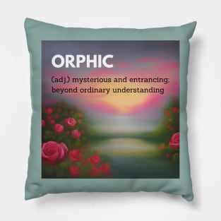 orphic mysterious beyond ordinary sticker Pillow