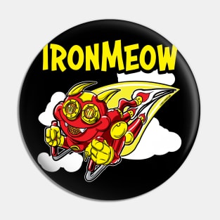 Iron Meow rocketing throught the sky Pin