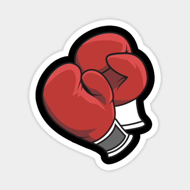 Boxing Gloves Magnet by CatsAreAmazing1