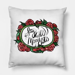 Stay Wild Moon Child Rose Ring Pillow