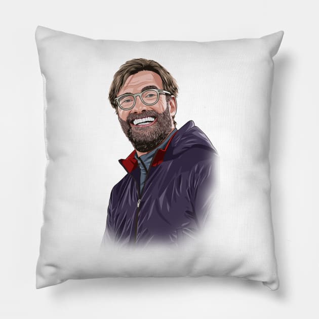 Jürgen Klopp Pillow by Ades_194