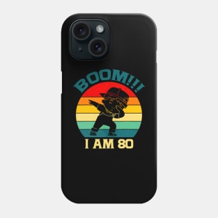 80th Birthday Dabbing Apparel 80 Years Old Phone Case