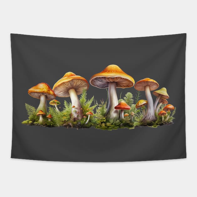 Mushroom Forest Tapestry by RefinedApparelLTD