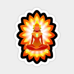 Aura Orange Meditation 02 Magnet