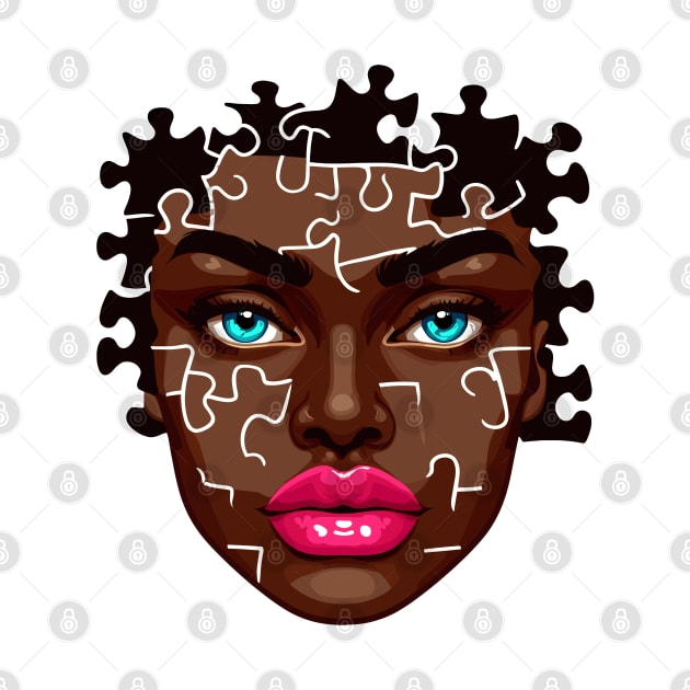 Afrocentric Woman Face Puzzle by Graceful Designs