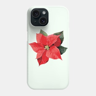 One Poinsettia Phone Case