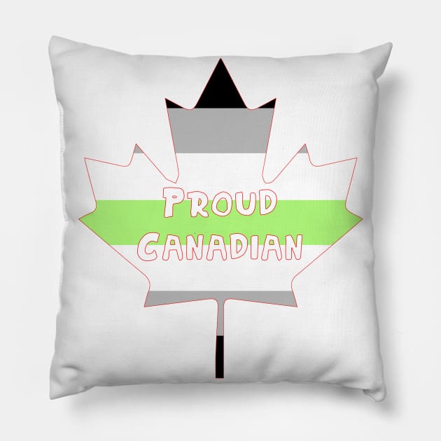 Proud Canadian (Agender) Pillow by EmceeFrodis