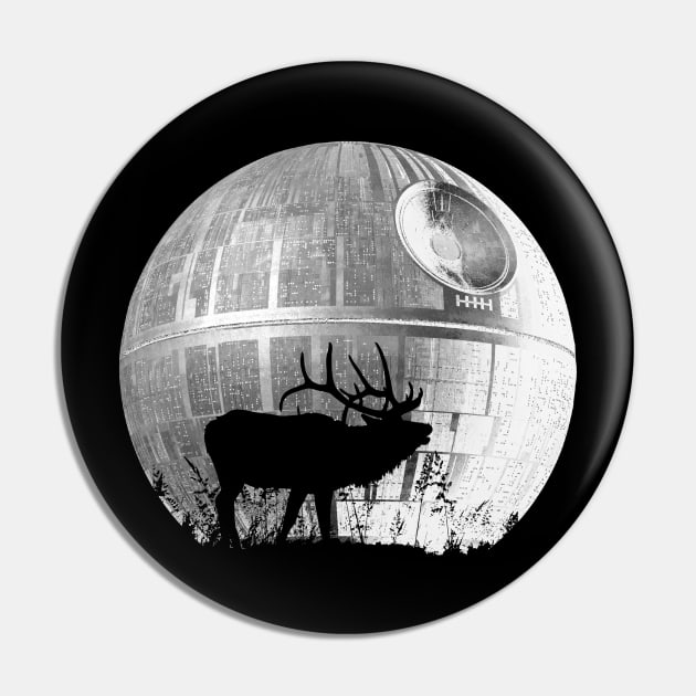 Elk That's No Moon Pin by chriswig