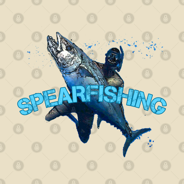 Spearfishing t-shirt designs by Coreoceanart