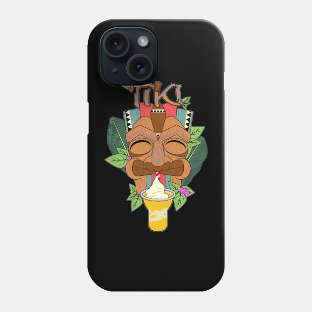 Tiki Totem Pineapple Whip Sip Phone Case by Camex Designs