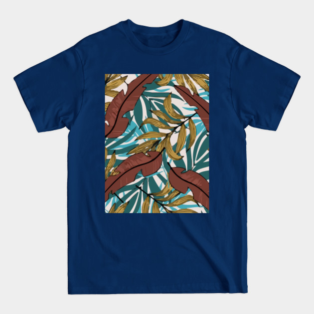 Disover Original Tropical Pattern With Exotic Plants Leaves - Original - T-Shirt