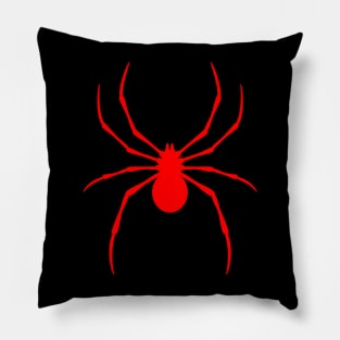 Radioactive Spider Red Logo Pillow