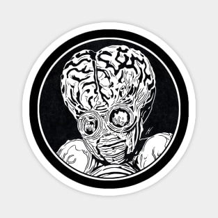 METALUNA MUTANT (Circle Black and White) Magnet