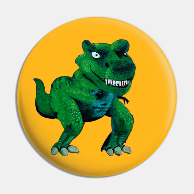 T Rex Pin by SPINADELIC