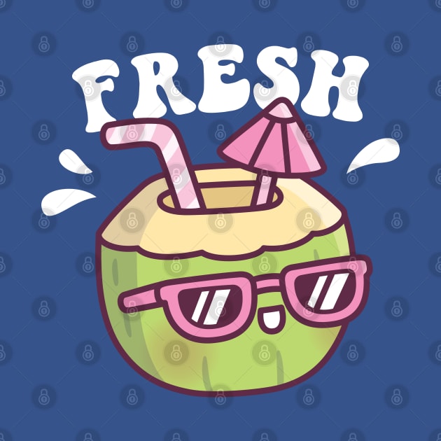 Cute Fresh Coconut Water Umbrella by rustydoodle