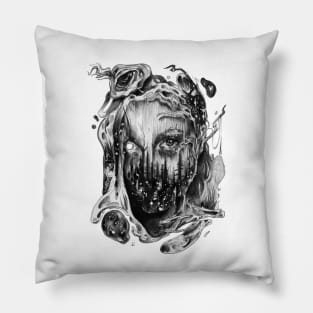 Face in the Forest Pillow