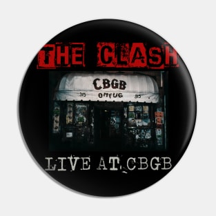 the clash live at cbgb Pin