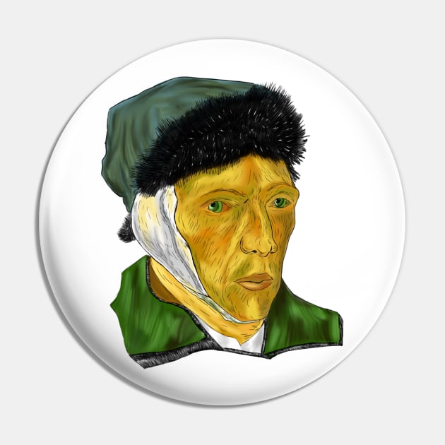 Vincent van Gogh Pin by anghewolf