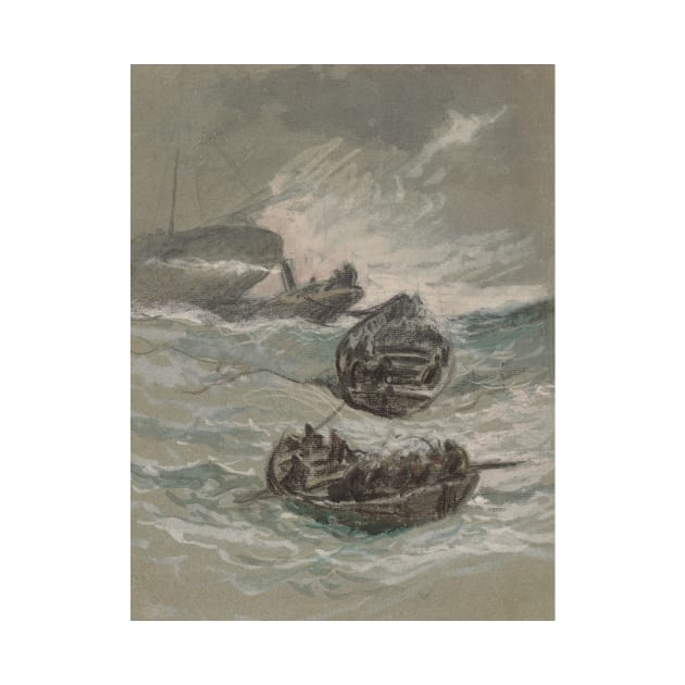 The Shipwreck by Elihu Vedder by Classic Art Stall