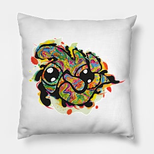 Funky Eyes abstract happy art Pillow