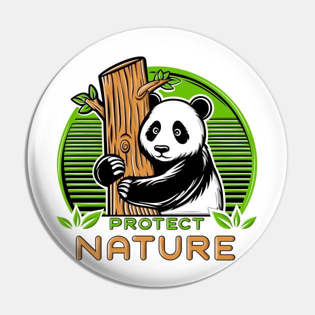 Panda bear illustration with protect nature quote. Pin by ilhnklv