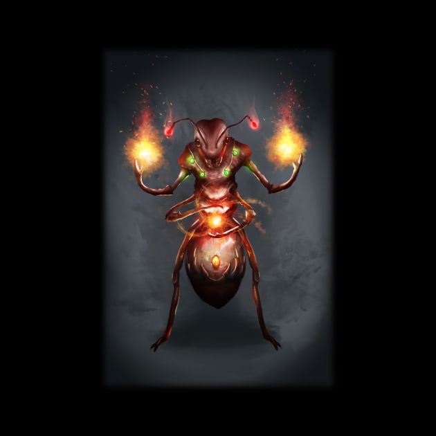 Ant World - Ember Mage Ants by InVeCt Art