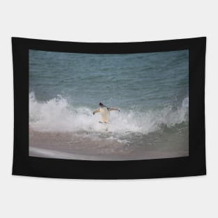 Gentoo's style surfing Tapestry