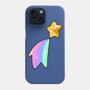 Golden Rainbow Shooting Star Phone Case