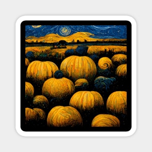 VAN GOGH PUMPKIN PATCH 02 Magnet