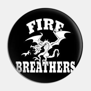 Fire breathers mascot Pin