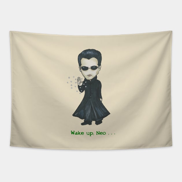 Wake up, Neo Tapestry by LivStark