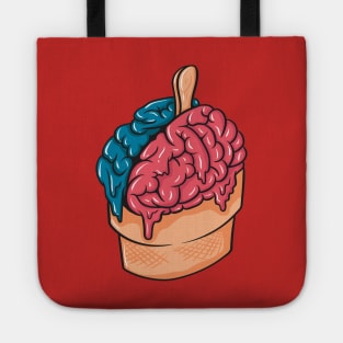 ice-cream brain illustration Tote
