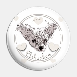 I love my Chihuahua Pin