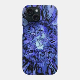 Purple Iris Floral Grunge Phone Case