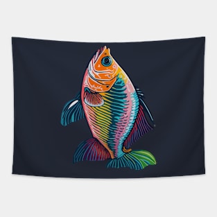 Colorful Sea Fish Tapestry